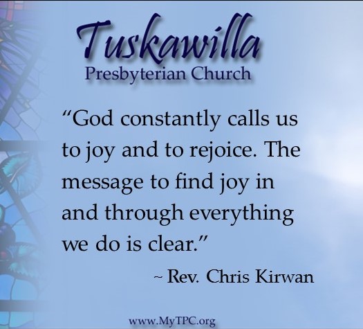 God constantly calls us to joy and to rejoice. The message to find joy in and through everything we do is clear. 