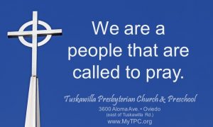 We are a people that are called to pray